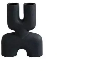 101 Copenhagen Cobra Vase Double Mini, schwarz