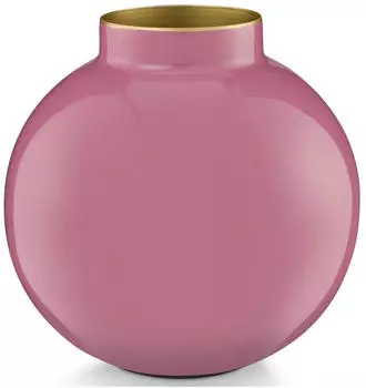 PiP Studio Vase Metall Pink 17cm