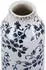 Beliani Blumenvase Mulai Steinzeug 30 cm Weiß