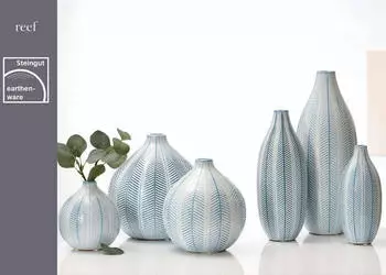 Ritzenhoff & Breker Vase 23cm Reef blau
