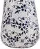 Beliani Floral pattern flower vase 25 cm white and blue