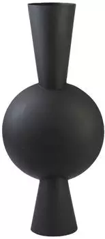 Light & Living Vase Deco Kavandu Matt Schwarz 38x22x81 cm