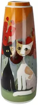 Goebel Vase &bdquo;L'estate in Giardino" Rosina Wachtmeister, Porzellan, rot, 26,5cm (66-861-34-1)