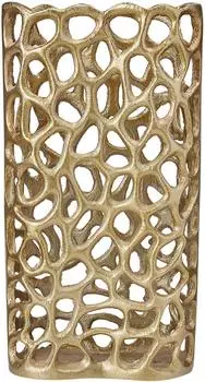 Beliani Dekovase Sanchi Metall 33 cm Gold