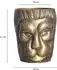 Wohnling Vase Löwenkopf, Aluminium, gold, 21cm (WL7.192)