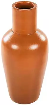 Beliani Dekovase Karfi Keramik 37 cm Orange