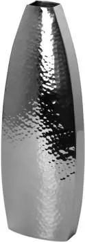 Fink Aletta Tischvase, Edelstahl gehämmert, 30cm, silber