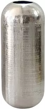 Wohnling Bodenvase rund, Aluminium, silber, 60cm (WL7.464)