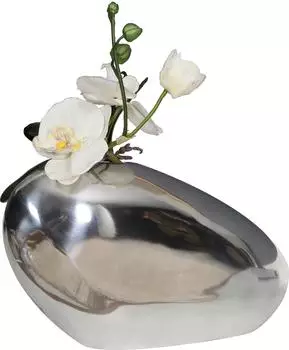 Home Affaire Vase "Rock" silber, Aluminium, 41x23x13cm (47049921-0)