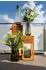 Fink LINEA Vase/Windlicht, Opalglas, grau, H28cm Ø24cm
