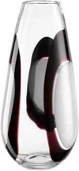 Leonardo Vase OCCHI BIANCHI, Kalk-Natron-Glas, 37cm