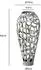 Finebuy Bodenvase Aluminium, rund, silber, 45cm (FB77218)
