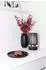 Fink Vase Brasil gehämmertes Eisen, schwarz matt, 30x17cm
