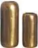 Wohnling Blumenvase 2er-Set Zylinder, Aluminium, gold (WL7.173)