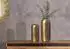 Wohnling Blumenvase 2er-Set Zylinder, Aluminium, gold (WL7.173)