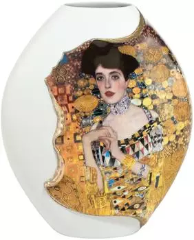 Goebel Artis Orbis Adele Bloch-Bauer Vase, Porzellan, goldenes Muster (66-500-41-1)