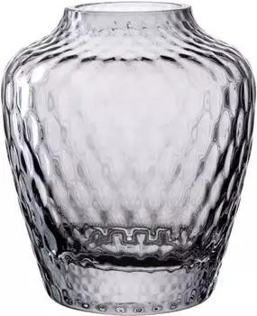Leonardo Vase GIULIA Kalk-Natron Glas, grau, 11cm