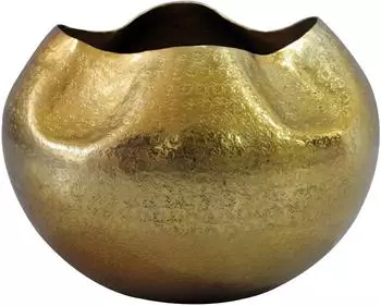 Wohnling Tischvase WL7.551 rund, Aluminium, gold, 30cm