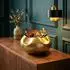 Wohnling Tischvase WL7.551 rund, Aluminium, gold, 30cm