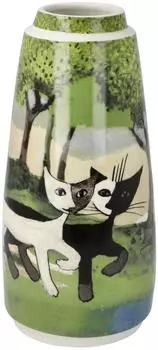 Goebel Vase "Una passeggiata nel Verde" Rosina Wachtmeister, 18,5cm (66-861-33-1)