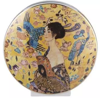Goebel Dekovase &bdquo;Gustav Klimt &ndash; Dame mit F&auml;cher", Porzellan, limitiert (87297268-0)