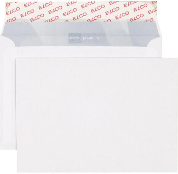 Elco Briefumschlag hoch weiß mit grauem Innendruck B6 100 g . 500 Stück (30736)