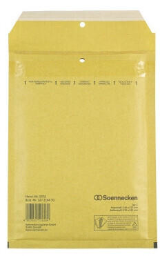Soennecken Luftpolstertaschen C/0 140x215mm braun 100 Stück (1972)
