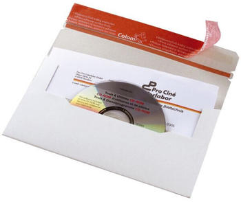 ColomPac CD/DVD-Versandtasche 222x123x3mm DINlang ohne Fenster weiß 1 Stück (30000250)