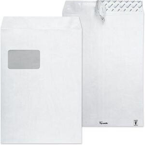 DuPont Tyvek Versandtaschen 11796 C4 weiß mit Fenster 100 Stück