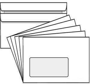 Mailmedia Briefumschläge C6 weiß mit Fenster 1000 Stück