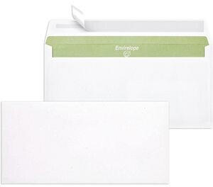 Mailmedia Briefumschläge Envirelope DIN lang weiß ohne Fenster 1000 Stück