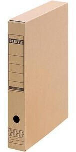 Leitz Archivbox 6085-00-00 Premium Klappbox A3 63mm Füllhöhe braun für Akten 5 Stück