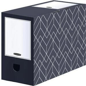 Bankers Box by Fellowes Archivbox Decor Series A4+ 150mm Füllhöhe mitternachtsblau 5 Stück