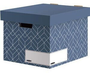 Bankers Box by Fellowes Archivcontainer Decor Series für Ordner schieferblau 5 Stück