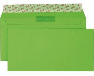 Elco Briefumschläge 74617.62 DIN lang+ grün ohne Fenster 25 Stück