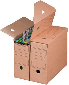 Smartboxpro Archivbox 226100310 A4 115mm Füllhöhe braun für Hängeregister 10 Stück