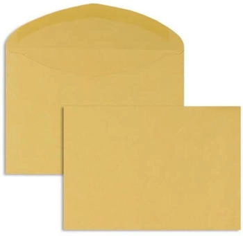 Blanke Briefhüllen GmbH Briefumschläge C6 80g/qm gummiert 1000 Stück gelb (250202)