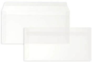 Blanke Briefhüllen GmbH Briefumschläge DIN C6/5 110g/qm haftklebend 100 Stück transparent-weiß (2504393)