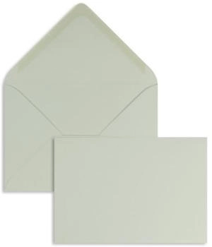 Blanke Briefhüllen GmbH Briefumschläge 110x156mm 120g/qm gummiert 100 Stück delfingrau (2502352)