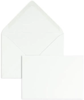Blanke Briefhüllen GmbH Briefumschläge 110x156mm 120g/qm gummiert 100 Stück schneeweiß (2503300)