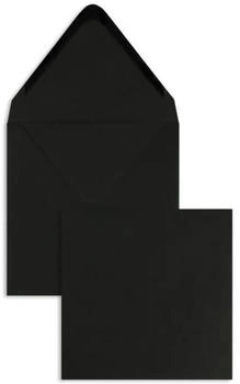 Blanke Briefhüllen GmbH Briefumschläge 120x120mm 120g/qm gummiert 100 Stück schwarz (2503473)