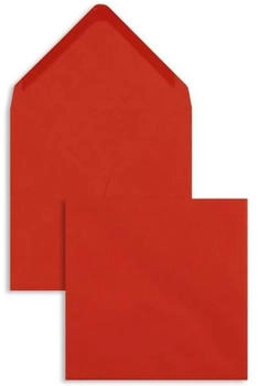 Blanke Briefhüllen GmbH Briefumschläge 155x155mm 100g/qm gummiert 100 Stück rot (2506018)
