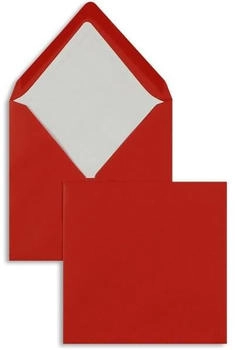 Blanke Briefhüllen GmbH Briefumschläge 164x164mm 100g/qm gummiert 100 Stück tomate (2501579)