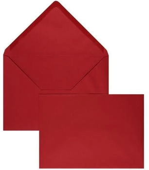 Blanke Briefhüllen GmbH Briefumschläge 225x315mm 160g/qm gummiert 100 Stück rot (2501373)