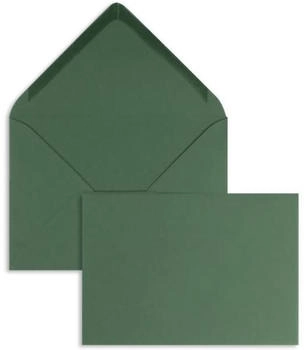 Blanke Briefhüllen GmbH Briefumschläge 90x140mm 120g/qm gummiert 100 Stück tannengrün (2503979)