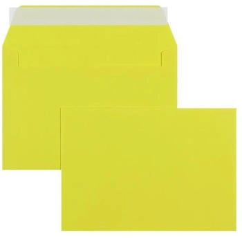 Blanke Briefhüllen GmbH Briefumschläge C4 120g/qm haftklebend 100 Stück intensivgelb (250643)