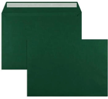 Blanke Briefhüllen GmbH Briefumschläge C4 120g/qm haftklebend 100 Stück royalgrün (2504703)