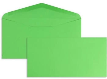 Blanke Briefhüllen GmbH Briefumschläge DINlang 120g/qm gummiert 100 Stück smaragd (2503414)