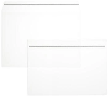 Blanke Briefhüllen GmbH Briefumschläge Offset transparent C6 100 my haftklebend 100 Stück transparent (2501152)