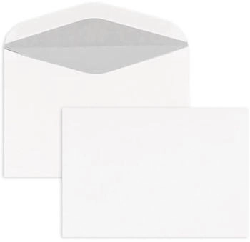 Blanke Briefhüllen GmbH Kuvertierhüllen 125x176mm (DIN B6) 80g/qm gummiert 1000 Stück weiß (250208)